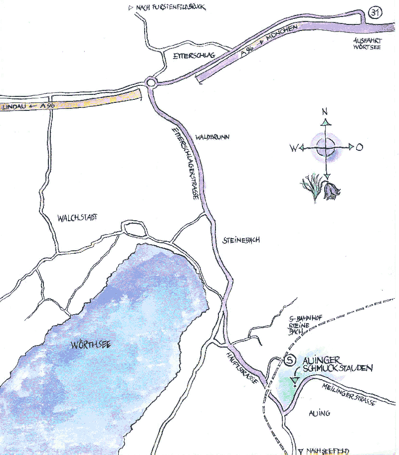 Anfahrt Auinger Schmuckstauden